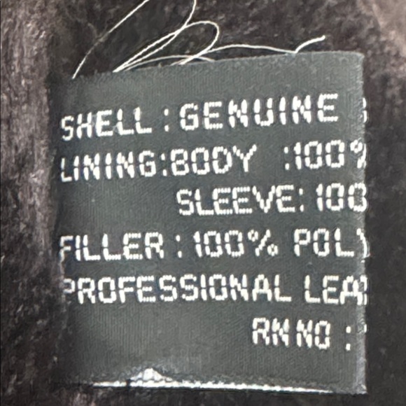 Adler collection suede leather jacket with faux fur trim size large - Picture 8 of 9